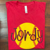 Jordy Softball - Short Sleeve T-Shirt - Jilly's Socks 'n Such