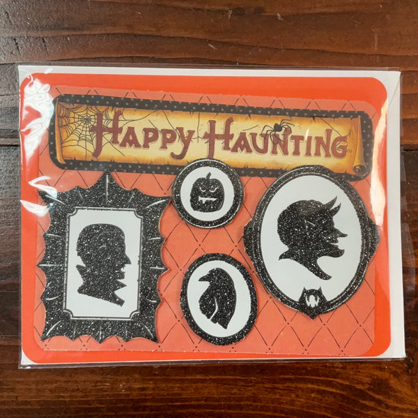 “Happy Haunting” Halloween Card - Jilly's Socks 'n Such