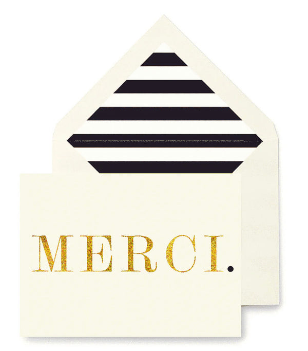 “MERCI.”  Greeting Card - Jilly's Socks 'n Such