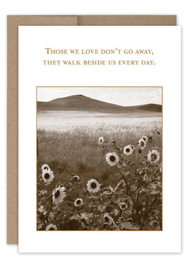 “Walk beside us….” Shannon Martin sympathy card