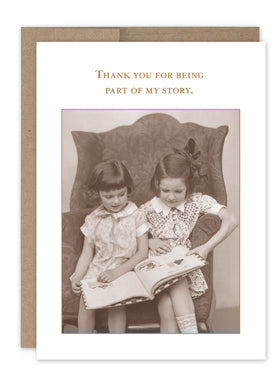 “Thank you for being part of my story.” Shannon Martin friendship card