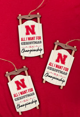 Nebraska Sports Championship Ornament