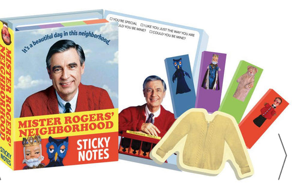 Mister Rogers’ Neighborhood “It’s a beautiful day…”” stickey notes by The Unemployed Philosophers Guild - Jilly's Socks 'n Such