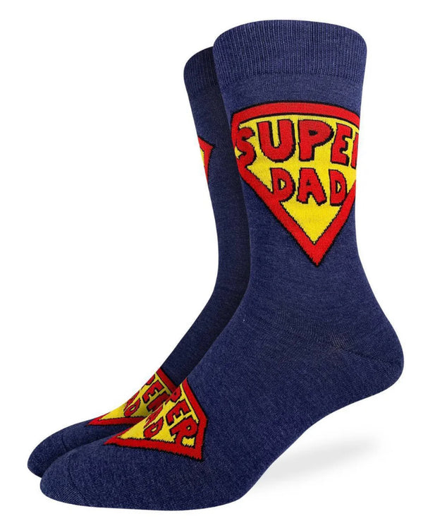 Men’s SUPER DAD socks by Good Luck Sock - Jilly's Socks 'n Such