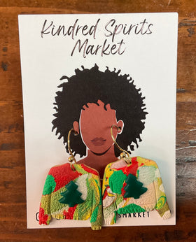 Kindred Spirits Market Earrings Style 1208- Christmas Sweaters