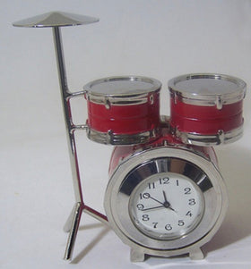 Red Drum Set Clock