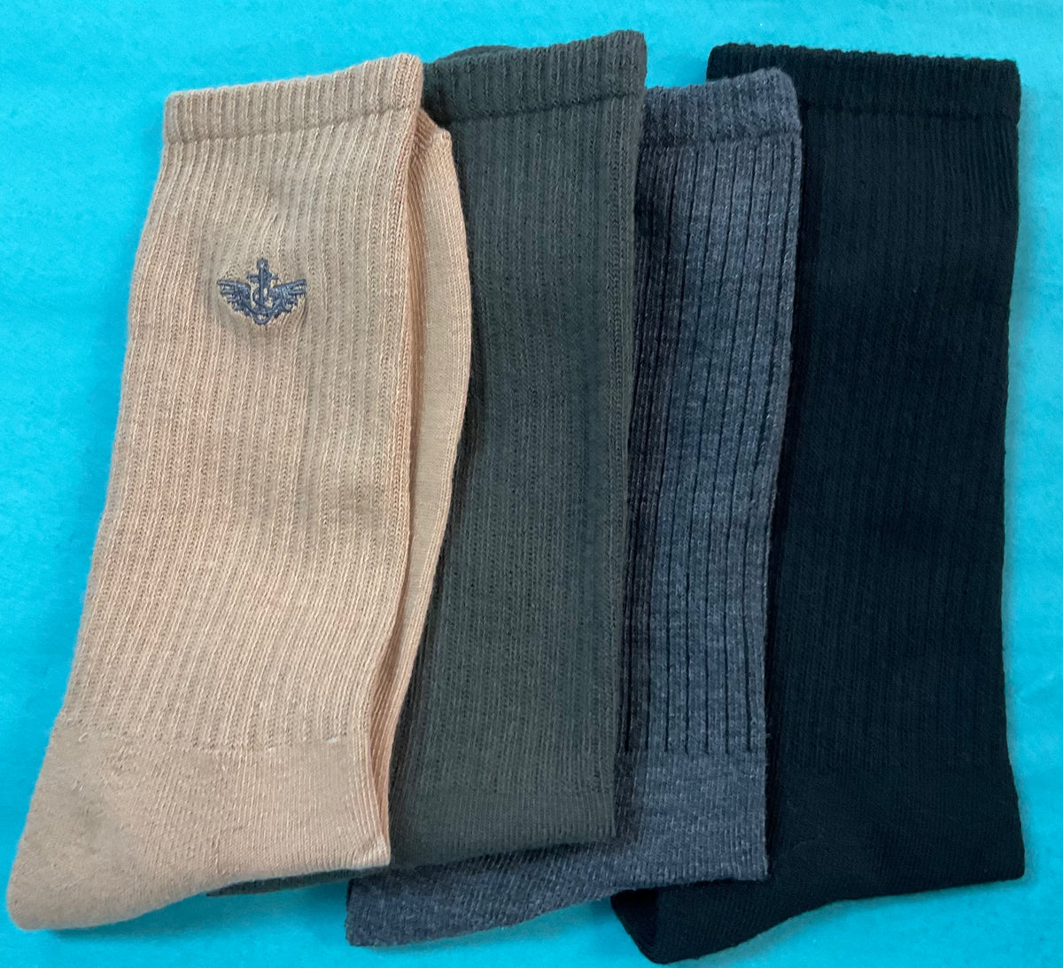 dockers men's classics dress flat knit crew socks Cushioned for men-5 colors Cotton socks