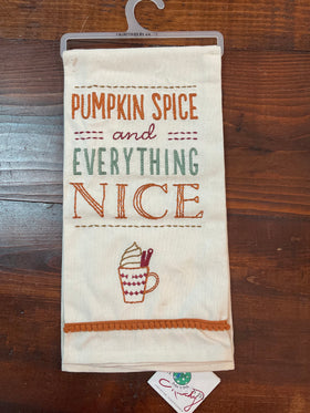 “Pumpkin spice and everything nice” Kitchen Towel