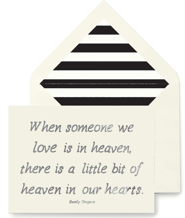 “When someone we love…..…” Greeting Card - Jilly's Socks 'n Such