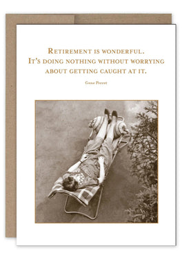 “Retirement is wonderful...” Shannon Martin retirement card