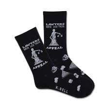 Women's Hot Sox “Lawyers never lose their appeal” - Jilly's Socks 'n Such