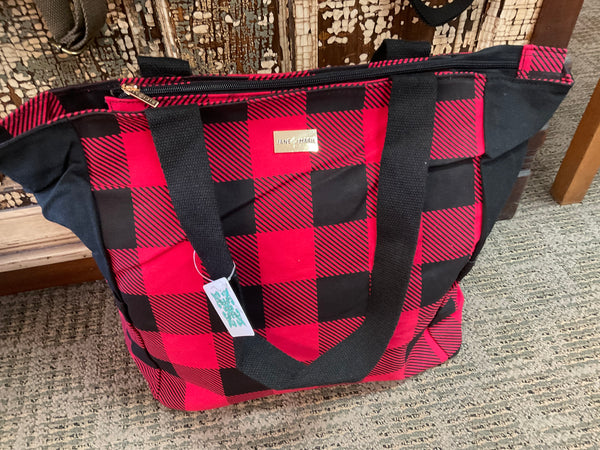 Buffalo Check Tote Bag from Jane Marie - Jilly's Socks 'n Such