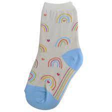 Kid’s Pastel Rainbows Socks -Various Sizes - Jilly's Socks 'n Such