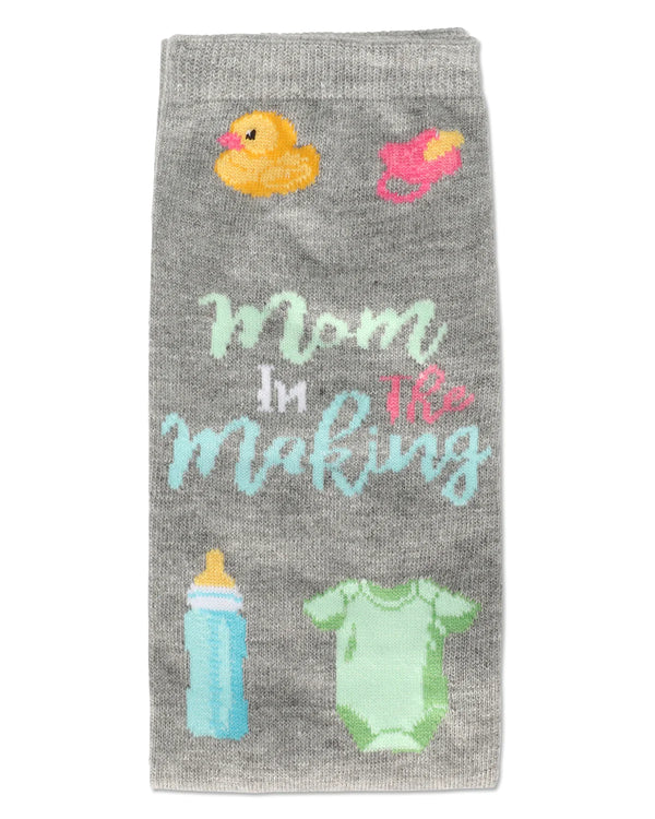 Women’s Mama in the Making Greeting Card Socks - Jilly's Socks 'n Such