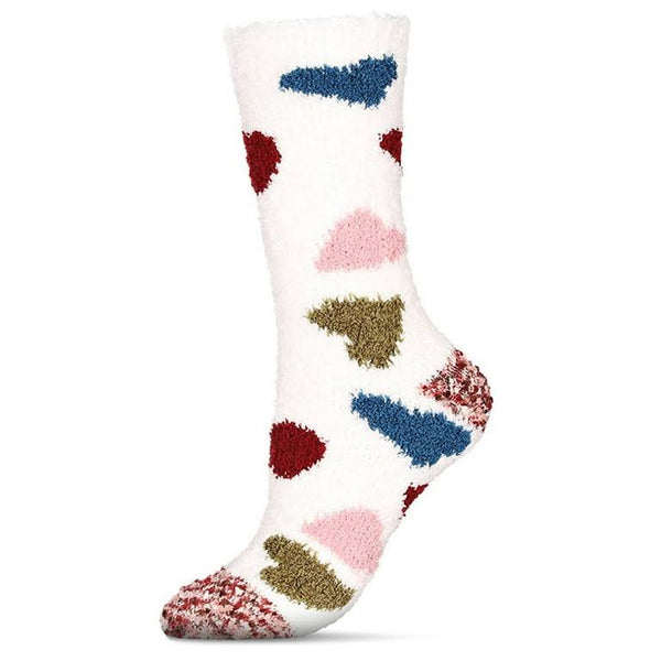 Women’s Heart Fluffy Socks - Jilly's Socks 'n Such