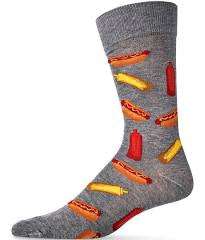 Men’s Hot Dog Bamboo Socks - Jilly's Socks 'n Such