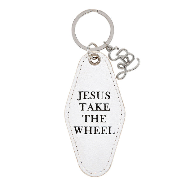 Key Tag - Jesus Take the Wheel - Jilly's Socks 'n Such
