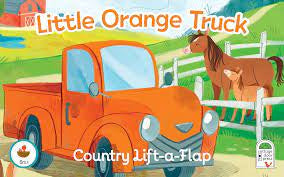 Little Orange Truck - Country lift-a-flap book - Jilly's Socks 'n Such
