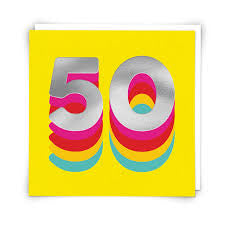 “50” Cloud Nine Card - Jilly's Socks 'n Such
