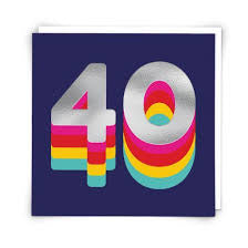 “40” Cloud Nine Card - Jilly's Socks 'n Such