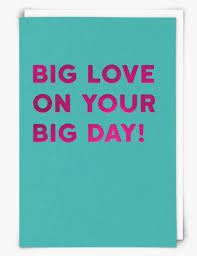 “Big love on your big day” Cloud Nine Card