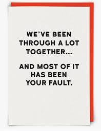 “We’ve been through a lot together….” Holy Flaps Cards - Jilly's Socks 'n Such