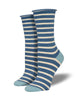 Women’s “Sailor Stripe Roll Top” socks