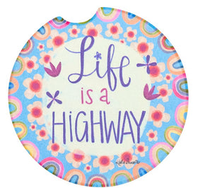 Stone Car Coaster- “life is a highway”