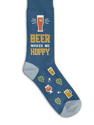 “Beer makes me Hoppy” Socks - One Size