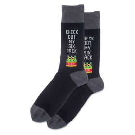 Men’s Check Out My Six Pack Beer Socks