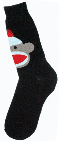 Mens Sock Monkey Socks