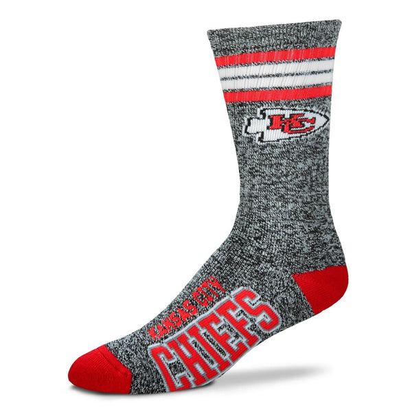 Kansas City Chiefs Marbled Socks - One Size - Jilly's Socks 'n Such