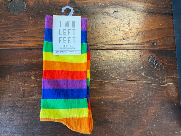 Rainbow stripe, men, - Jilly's Socks 'n Such