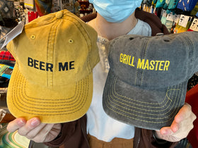 Grill Master & Beer Me Baseball Caps
