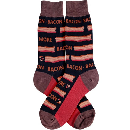 Men’s “More Bacon” Socks - Jilly's Socks 'n Such