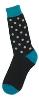 Mens Polka Dots (black) Socks - Jilly's Socks 'n Such