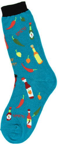Women’s Turquoise Hot Sauce Socks
