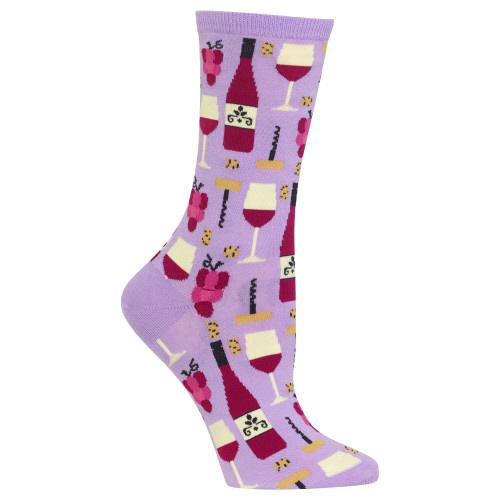 Women’s Lavender Wine Sock - Jilly's Socks 'n Such