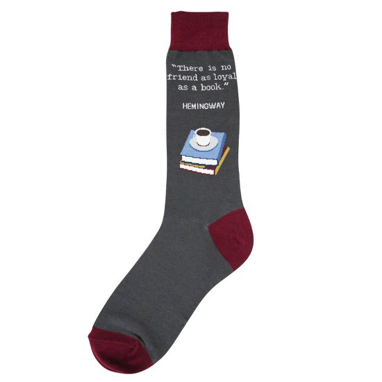 Men’s Hemingway Loyal Book Socks - Jilly's Socks 'n Such
