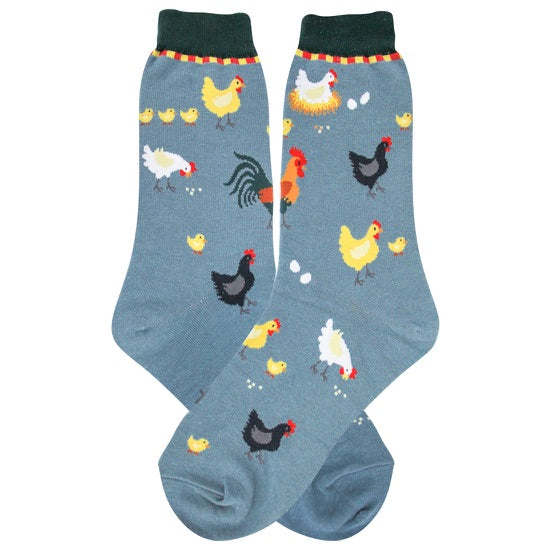 Women’s Chickens Socks - Jilly's Socks 'n Such