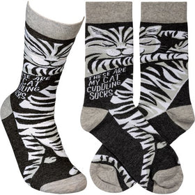 “Cat Cuddling” Socks - One Size