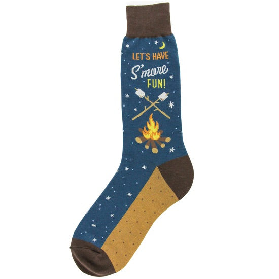 Men's S'mores Campfire Socks - Jilly's Socks 'n Such