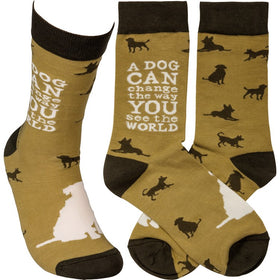 “Dog Change The Way You See The World” Socks - One Size