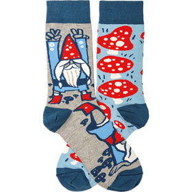 Gnomes and Mushrooms Socks - One Size