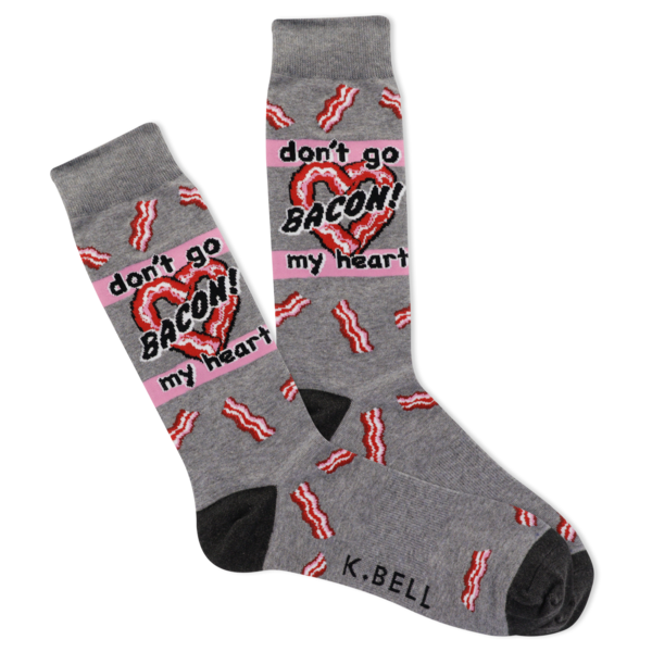 Mens “Don’t Go Bacon My Heart” Socks - Jilly's Socks 'n Such