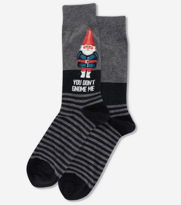 Men’s “You Don’t Gnome Me” Socks - Jilly's Socks 'n Such