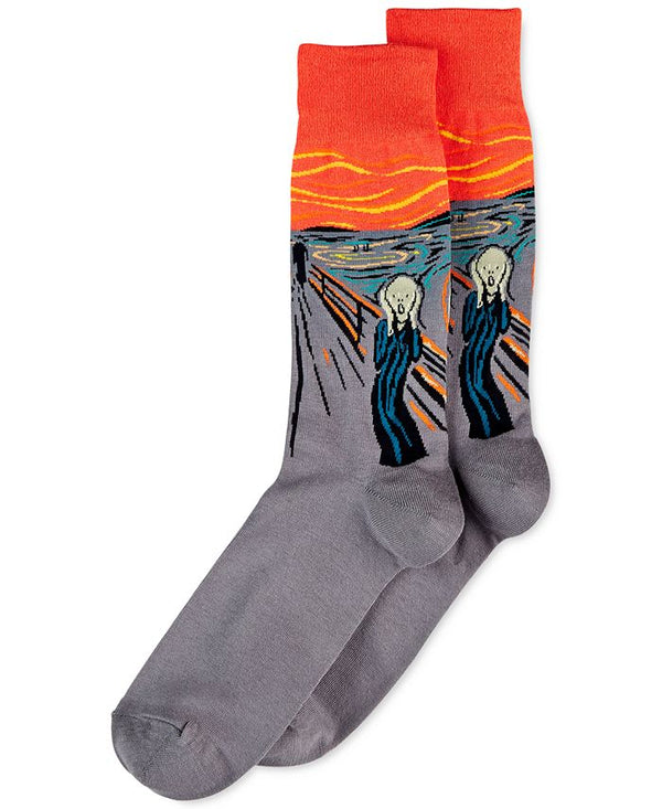 Men’s Munch The Scream Socks - Jilly's Socks 'n Such