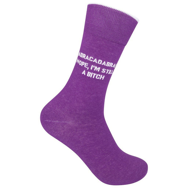 “Abracadabra, Still A Bitch” Socks - One Size - Jilly's Socks 'n Such