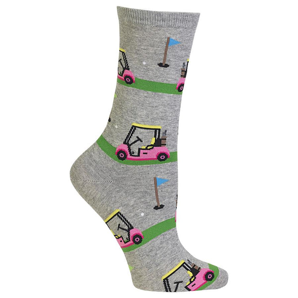 Women’s Gray Golf Cart Socks - Jilly's Socks 'n Such
