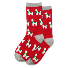 Kid’s Christmas Llama Socks